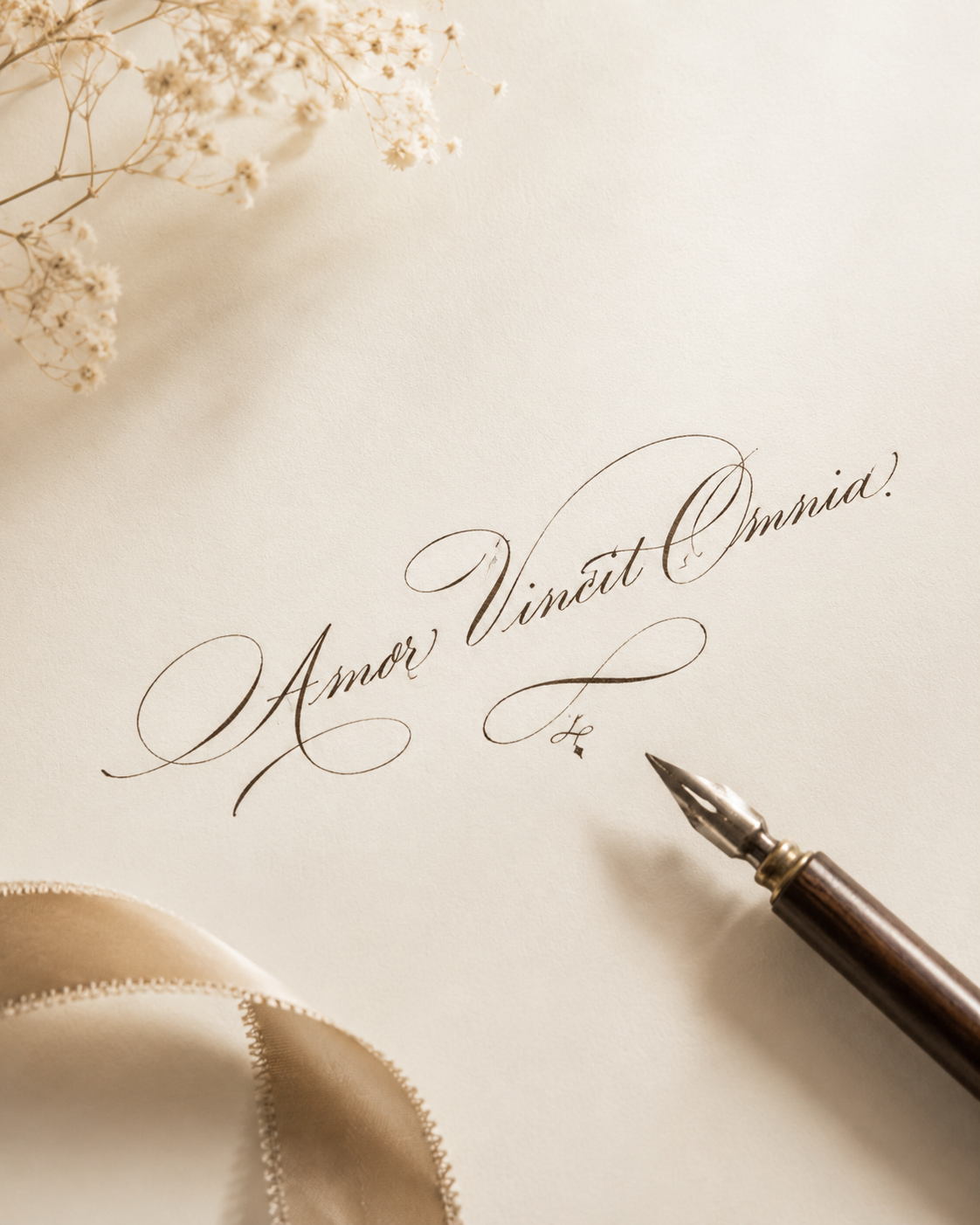 Muestra de firma o caligrafía elegante